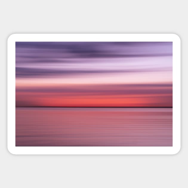 Abstract horizontal background motion blur in pinks and blue hues Sticker by brians101
